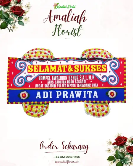 Papan Bunga Ucapan Selamat Polobogo